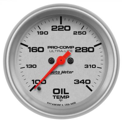 AutoMeter GAUGE, OIL TEMP, 2 5/8in, 140-340deg F, DIGITAL STEPPER MOTOR, ULTRA-LITE 4456