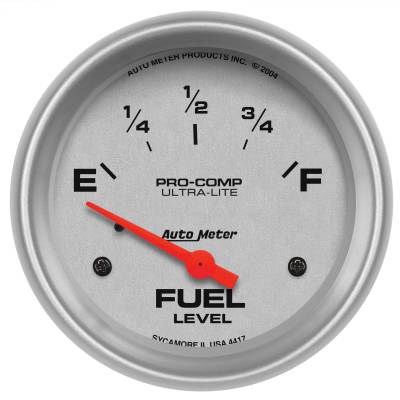 AutoMeter GAUGE, FUEL LEVEL, 2 5/8" , 0OE TO 30OF, ELEC, ULTRA-LITE 4417