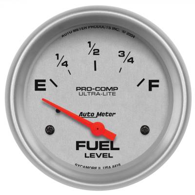 AutoMeter GAUGE, FUEL LEVEL, 2 5/8" , 240OE TO 33OF, ELEC, ULTRA-LITE 4416