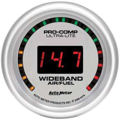 AutoMeter GAUGE, AIR/FUEL RATIO-WIDEBAND, STREET, 2 1/16" , 10:1-17:1, DIGITAL, ULTRA-LITE 4379