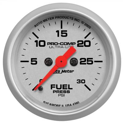 AutoMeter GAUGE, FUEL PRESSURE, 2 1/16" , 30PSI, DIGITAL STEPPER MOTOR, ULTRA-LITE 4360