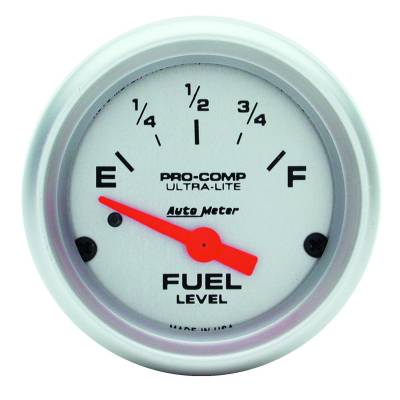 AutoMeter GAUGE, FUEL LEVEL, 2 1/16" , 0OE TO 90OF, ELEC, ULTRA-LITE 4314