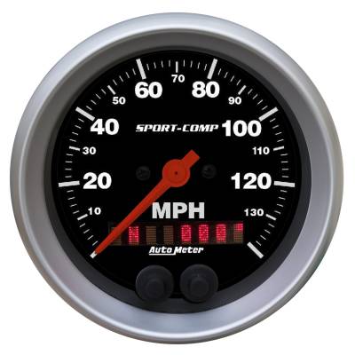 AutoMeter GAUGE, SPEEDOMETER, 3 3/8" , 140MPH, GPS, SPORT-COMP 3982