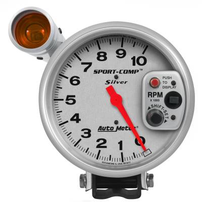 AutoMeter GAUGE, TACHOMETER, 5" , 10K RPM, PEDESTAL W/ EXT. SHIFT-LITE, ULTRA-LITE 3911