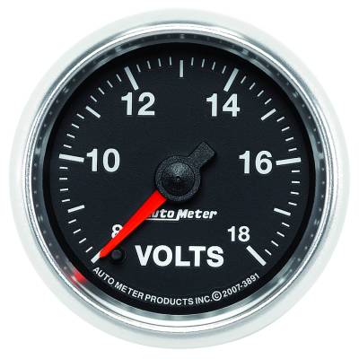 AutoMeter GAUGE, VOLTMETER, 2 1/16" , 18V, DIGITAL STEPPER MOTOR, GS 3891