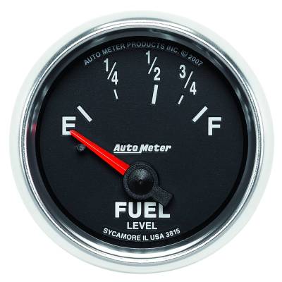 AutoMeter GAUGE, FUEL LEVEL, 2 1/16" , 73OE TO 10OF, ELEC, GS 3815