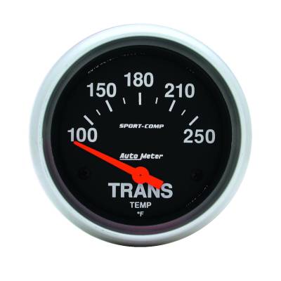 AutoMeter GAUGE, TRANSMISSION TEMP, 2 5/8" , 100-250 Degrees F, ELECTRIC, SPORT-COMP 3552
