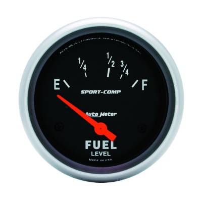 AutoMeter GAUGE, FUEL LEVEL, 2 5/8" , 16OE TO 158OF, ELEC, SPORT-COMP 3518