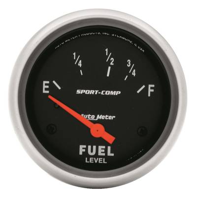 AutoMeter GAUGE, FUEL LEVEL, 2 5/8" , 73OE TO 10OF, ELEC, SPORT-COMP 3515