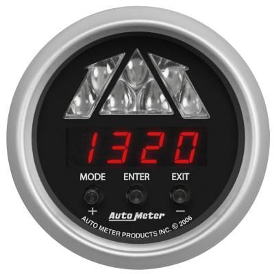 AutoMeter GAUGE, TACHOMETER, DIGITAL RPM W/ LED SHIFT LIGHT, SPORT-COMP 3387