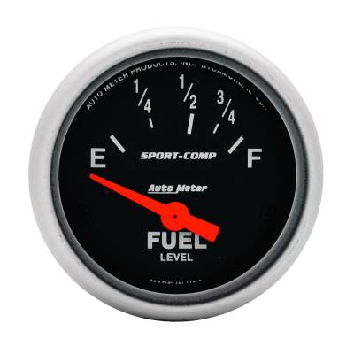 AutoMeter GAUGE, FUEL LEVEL, 2 1/16" , 73OE TO 10OF, ELEC, SPORT-COMP 3315