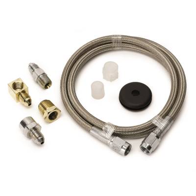 Fabrication - Braided Hose - AutoMeter - AutoMeter LINE, BRAIDED STAINLESS STEEL, #3 DIA., 3FT. LENGTH, -3AN AND 1/8" NPTF FITTINGS 3234