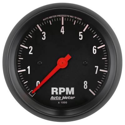 AutoMeter GAUGE, TACHOMETER, 3 3/8" , 8K RPM, IN-DASH, Z-SERIES 2699