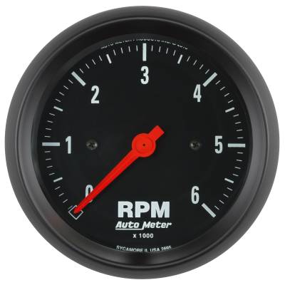 AutoMeter GAUGE, TACHOMETER, 3 3/8" , 6K RPM, IN-DASH, Z-SERIES 2695