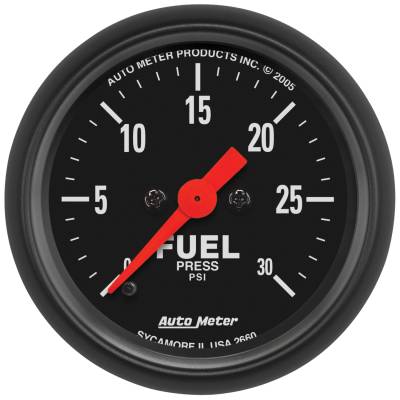 AutoMeter GAUGE, FUEL PRESSURE, 2 1/16" , 30PSI, DIGITAL STEPPER MOTOR, Z-SERIES 2660