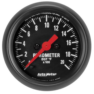 AutoMeter GAUGE, PYROMETER (EGT), 2 1/16", 2000 Degrees F, DIGITAL STEPPER MOTOR, Z-SERIES 2655