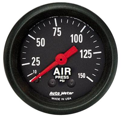 AutoMeter GAUGE, AIR PRESS, 2 1/16" , 150PSI, MECHANICAL, Z-SERIES 2620