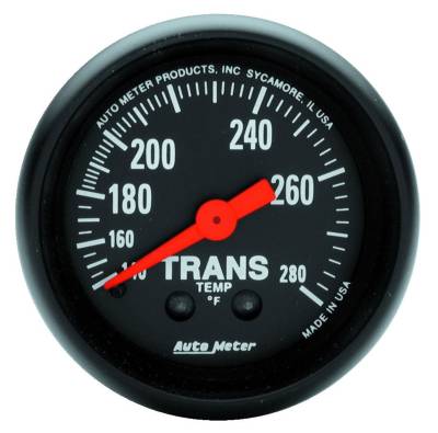 AutoMeter GAUGE, TRANSMISSION TEMP, 2 1/16", 140-280 Degrees F, MECHANICAL, 8FT., Z-SERIES 2615