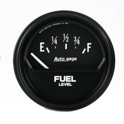 AutoMeter GAUGE, FUEL LEVEL, 2 5/8" , 0OE TO 90OF, ELEC, BLACK, AUTOGAGE 2316
