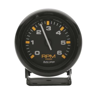 AutoMeter GAUGE, TACHOMETER, 2 3/4" , 6K RPM, PEDESTAL, BLK DIAL BLK CASE, AUTOGAGE 2306
