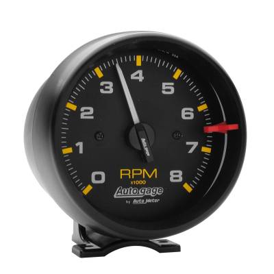 AutoMeter GAUGE, TACHOMETER, 3 3/4" , 8K RPM, PEDESTAL, BLK DIAL BLK CASE, AUTOGAGE 2300