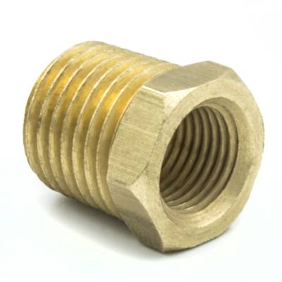 AutoMeter FITTING, ADAPTER, 1/4" NPT MALE, 1/8" NPT FEMALE, BRASS 2279