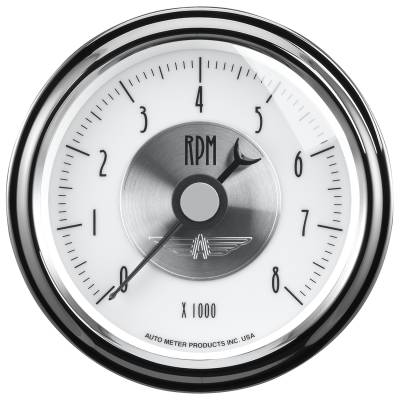 AutoMeter GAUGE, TACHOMETER, 3 3/8" , 8K RPM, IN-DASH, PRESTIGE PEARL 2098