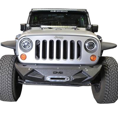 Bumpers & Components - Bumpers - DV8 Offroad - DV8 Offroad Jeep Stubby Front Bumper FS-24 FBSHTB-24