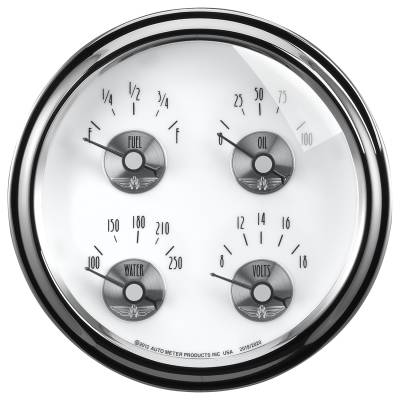 AutoMeter GAUGE, QUAD, 5" , 240OE-33OF, ELEC, PRESTIGE PEARL 2019