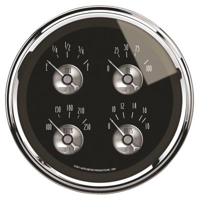 AutoMeter GAUGE, QUAD, 5" , 240OE-33OF, ELEC, PRESTIGE BLK. DIAMOND 2011