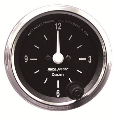 AutoMeter GAUGE, CLOCK, 2 1/16" , 12HR, ANALOG, COBRA 201019