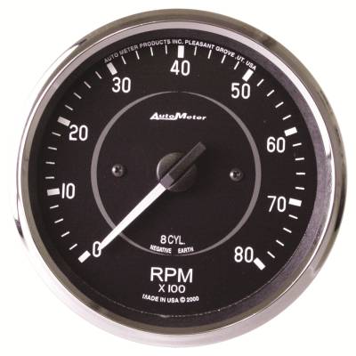 AutoMeter GAUGE, TACHOMETER, 4" , 8K RPM, IN-DASH (8 CYL ONLY!), COBRA 201004