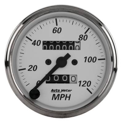AutoMeter GAUGE, SPEEDOMETER, 3 1/8" , 120MPH, MECHANICAL, AMERICAN PLATINUM 1993