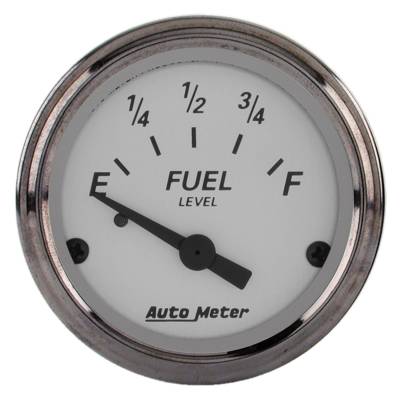 AutoMeter GAUGE, FUEL LEVEL, 2 1/16" , 73OE TO 10OF, ELEC, AMERICAN PLATINUM 1905