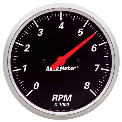 AutoMeter GAUGE, TACHOMETER, 5" , 8K RPM, IN-DASH, DESIGNER BLACK 1499