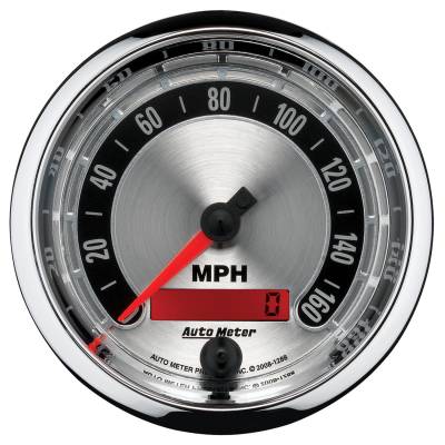 AutoMeter GAUGE, SPEEDOMETER, 3 3/8" , 160MPH, ELEC. PROGRAMMABLE, AMERICAN MUSCLE 1288