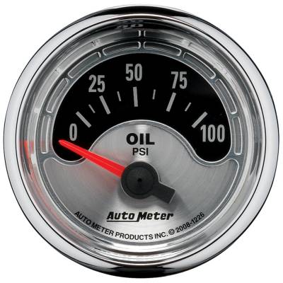 AutoMeter GAUGE, OIL PRESS, 2 1/16" , 100PSI, ELEC, AMERICAN MUSCLE 1226