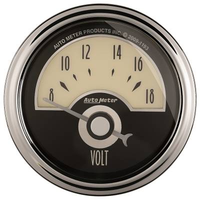 AutoMeter GAUGE, VOLTMETER, 2 1/16" , 18V, ELEC, CRUISER AD 1191
