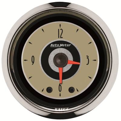 AutoMeter GAUGE, CLOCK, 2 1/16" , 12HR, ANALOG, CRUISER 1185