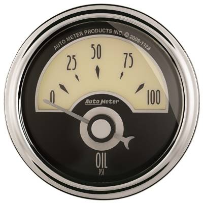 AutoMeter GAUGE, OIL PRESS, 2 1/16" , 100PSI, ELEC, CRUISER AD 1126