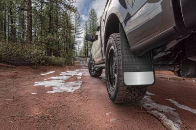 Husky Liners Rubber Front Mud Flaps - 12IN w/ Weight 55001