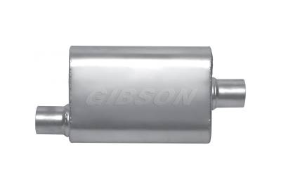 Exhaust - Mufflers & Resonators - Gibson Performance Exhaust - Gibson Performance Exhaust MWA Superflow Oval>Offset / Center BM0100