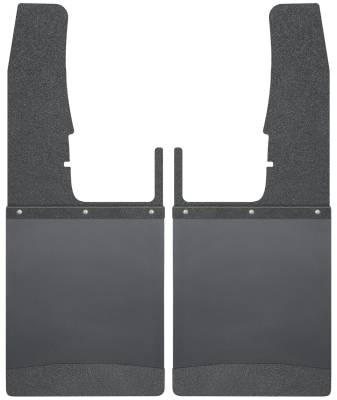 Husky Liners - Husky Liners Kick Back Mud Flaps Front 12" Wide - Black Top and Black Weight 17103 - Image 2
