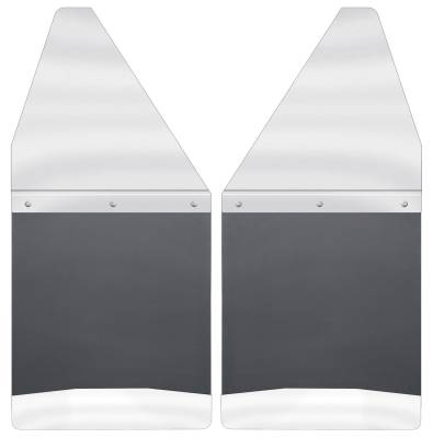 Husky Liners - Husky Liners Kick Back Mud Flaps 12" Wide - Stainless Steel Top and Weight 17097 - Image 2