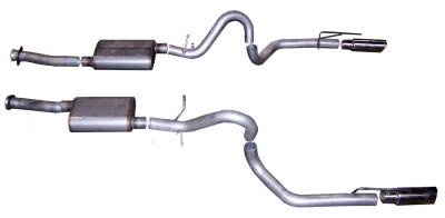 Exhaust - Exhaust Systems - Gibson Performance Exhaust - Gibson Performance Exhaust Dual Exhaust System 619003