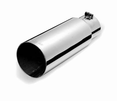 Gibson Performance Exhaust Stainless Steel Tip>Rolled Edge Angle Tip 500645