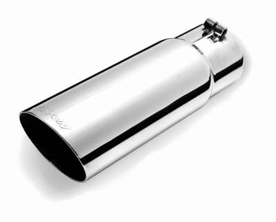 Gibson Performance Exhaust Stainless Steel Tip>Single Wall Angle Tip 500420