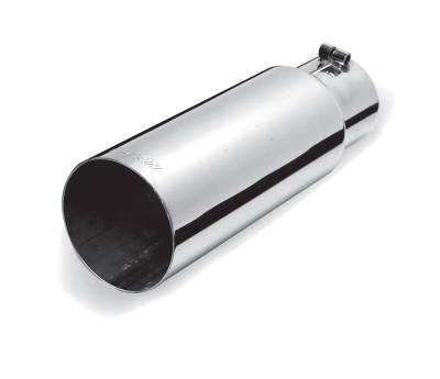 Gibson Performance Exhaust Stainless Steel Tip>Single Wall Straight Tip 500382