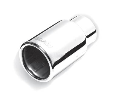 Gibson Performance Exhaust Stainless Steel Tip>Rolled Edge Straight Tip 500377