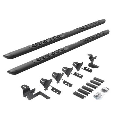 Go Rhino V-Series V3 Aluminum Side Steps and Mounting Brackets Kit - Textured Black  V3450568T